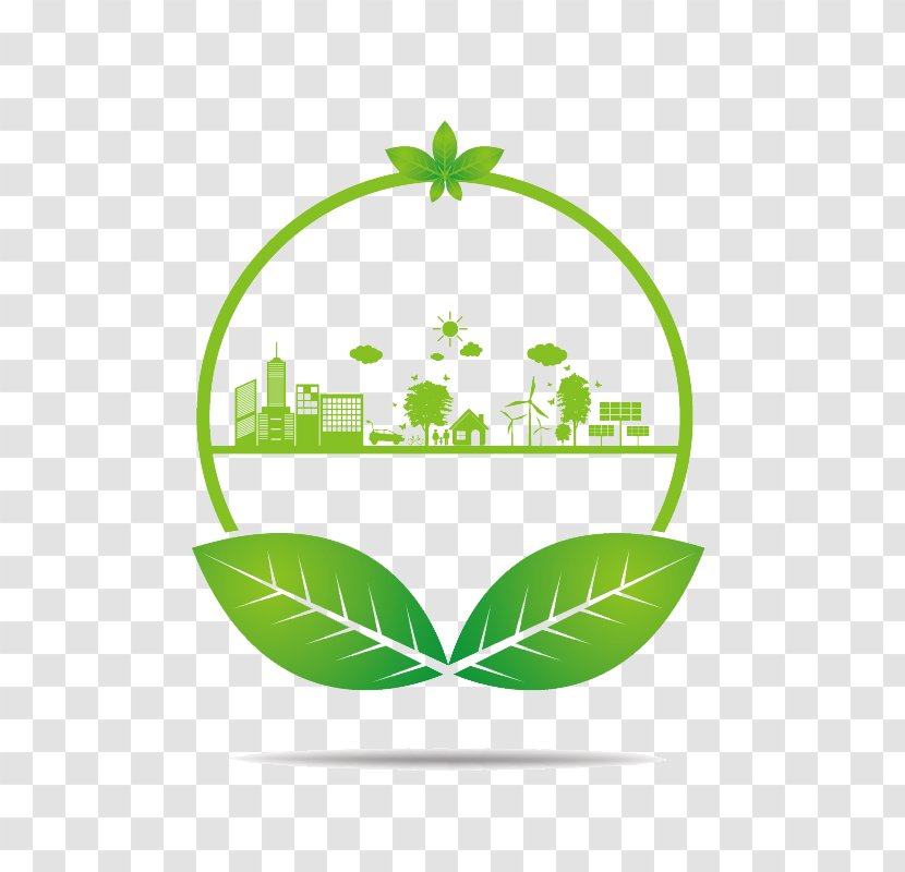 Environmental Protection Natural Environment - Grass - Green Leaves And City Image Transparent PNG