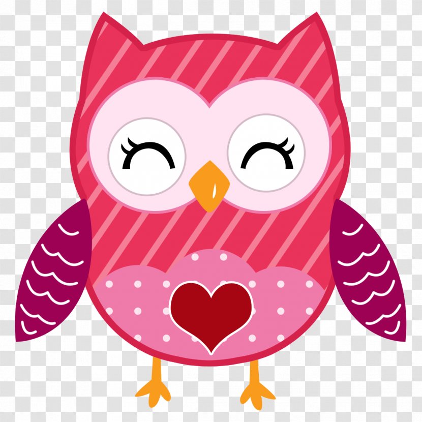 Owl Valentine's Day Heart Clip Art - Beak - Owls Transparent PNG