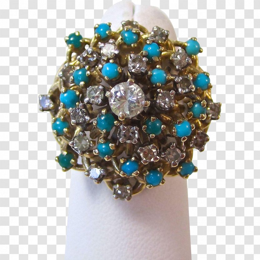 Turquoise Ring Birthstone Brooch Jewellery Transparent PNG
