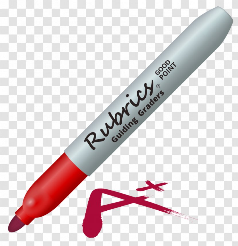 Rubric Teacher Marker Pen Course Sharpie - Summer School Transparent PNG