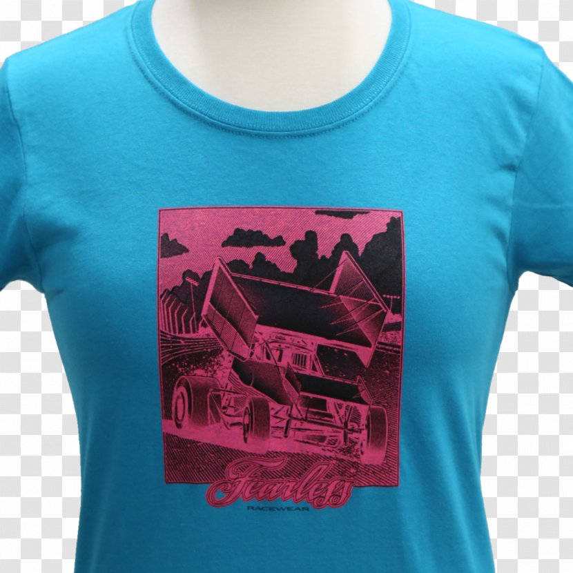 T-shirt Turquoise M SHOPOHOLIC FASHION Sleeve Neck - T Shirt - Tshirt Transparent PNG