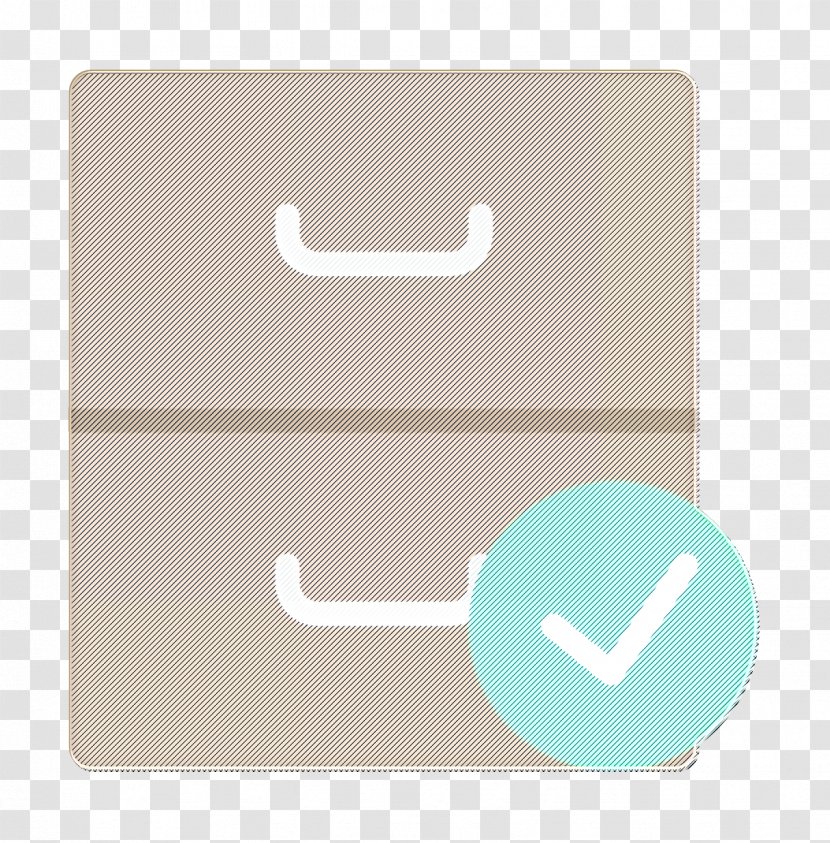 Archive Icon Interaction Assets Document - Turquoise Transparent PNG