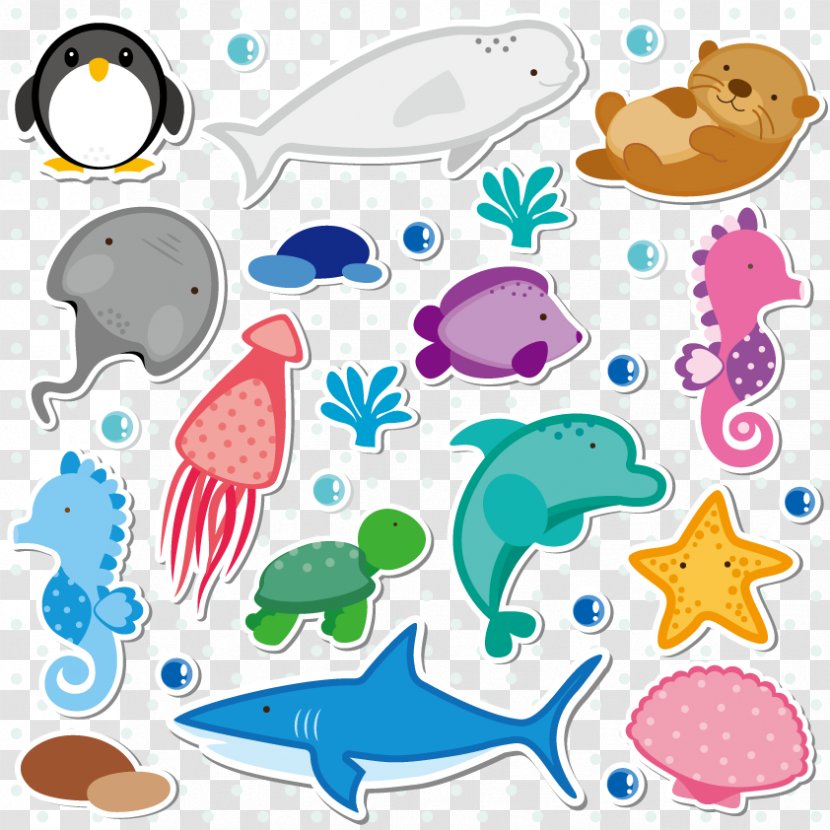 Marine Animals Collection - Fish - Organism Transparent PNG