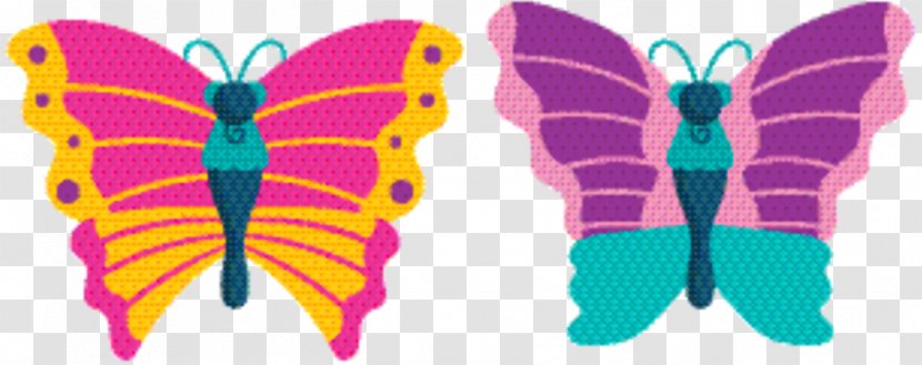 Butterfly Cartoon - Wing - Magenta Transparent PNG