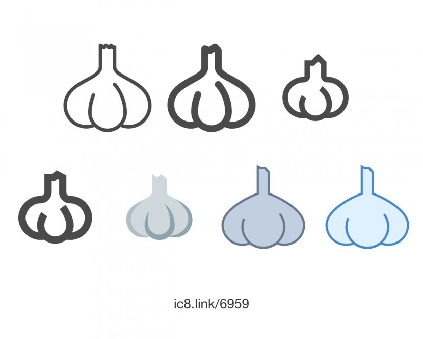 Download Font - Drinkware - Garlic Transparent PNG