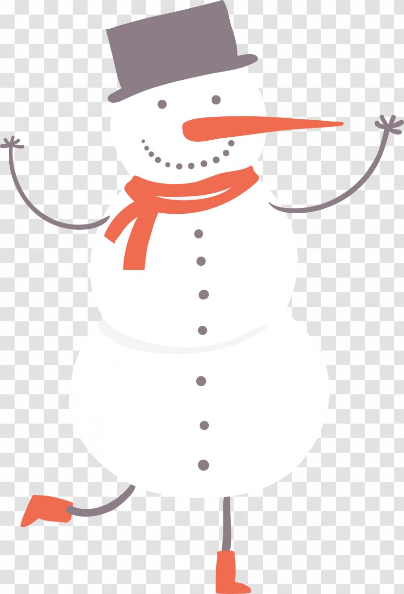 Lovely Snowman Android Clip Art - White Transparent PNG