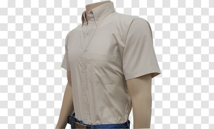 Sleeve Shirt Clothing Outerwear Pantaloneta - Beige Transparent PNG