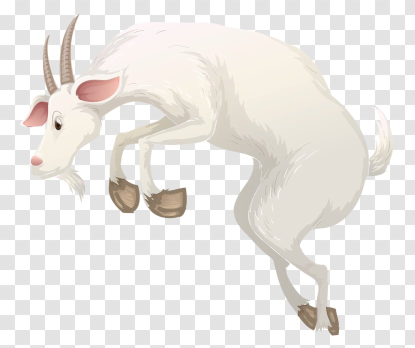Goat Cattle Alpine Ibex Illustration - Fictional Character - White Transparent PNG