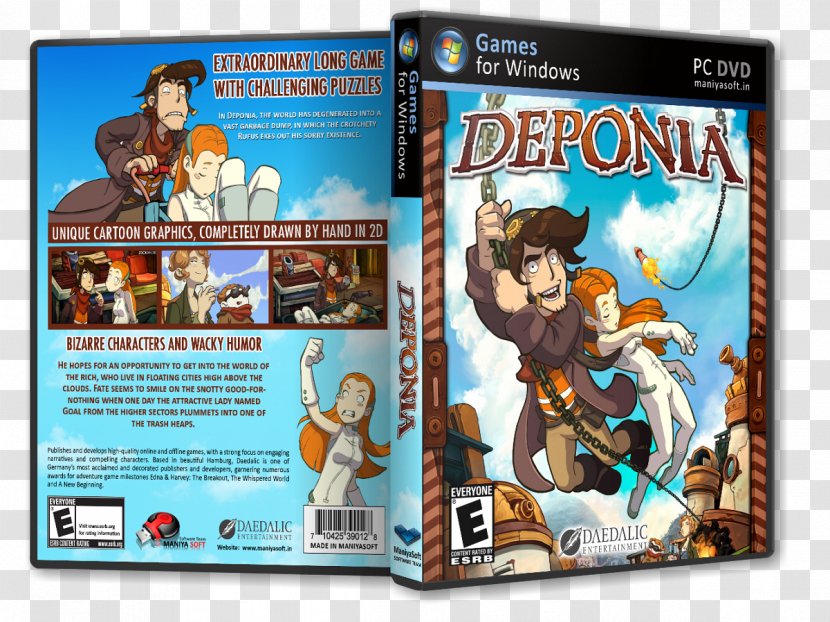 Deponia PC Game Video Germany - Poster - Technology Transparent PNG