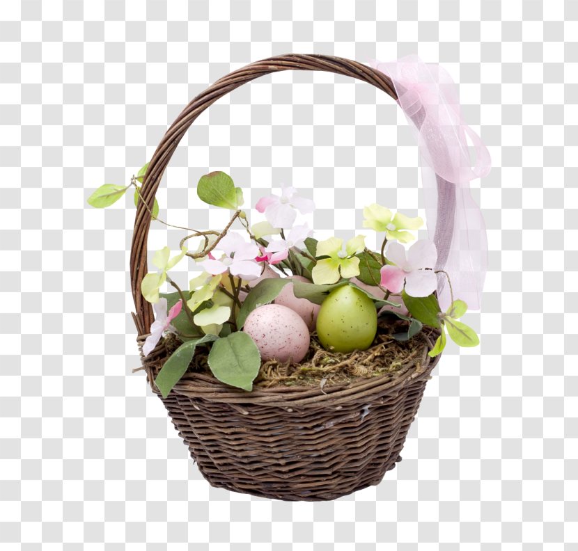 Easter Egg Basket - Flower Transparent PNG