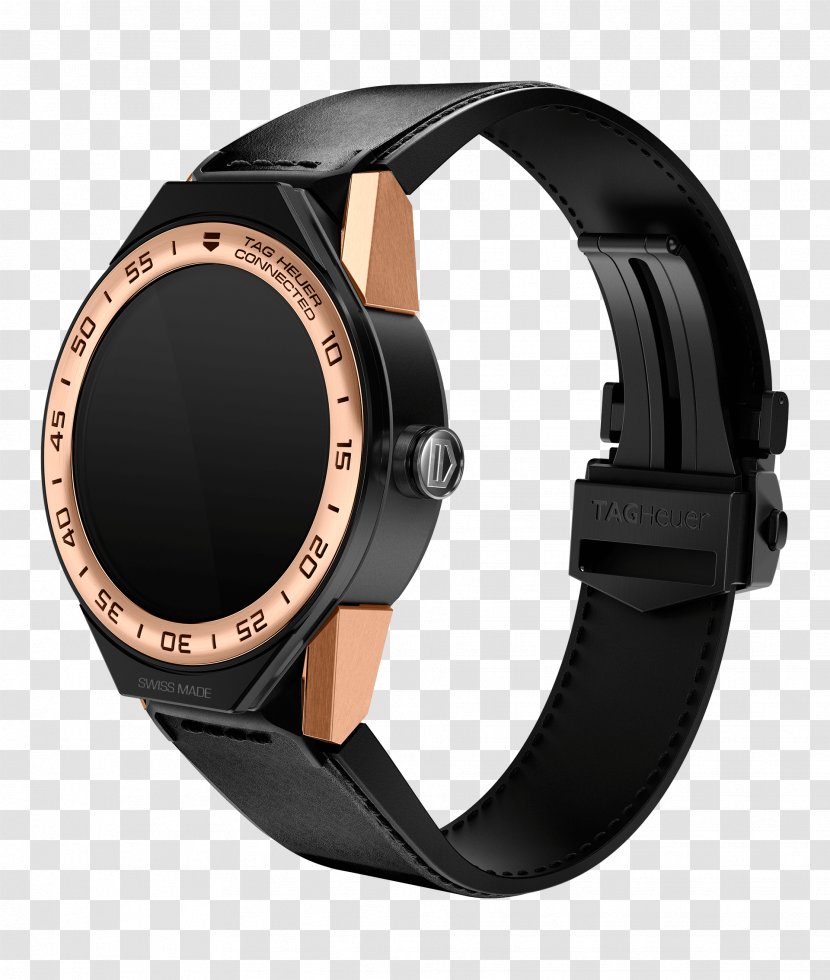 TAG Heuer Connected Modular Smartwatch - Tag - Leather Transparent PNG