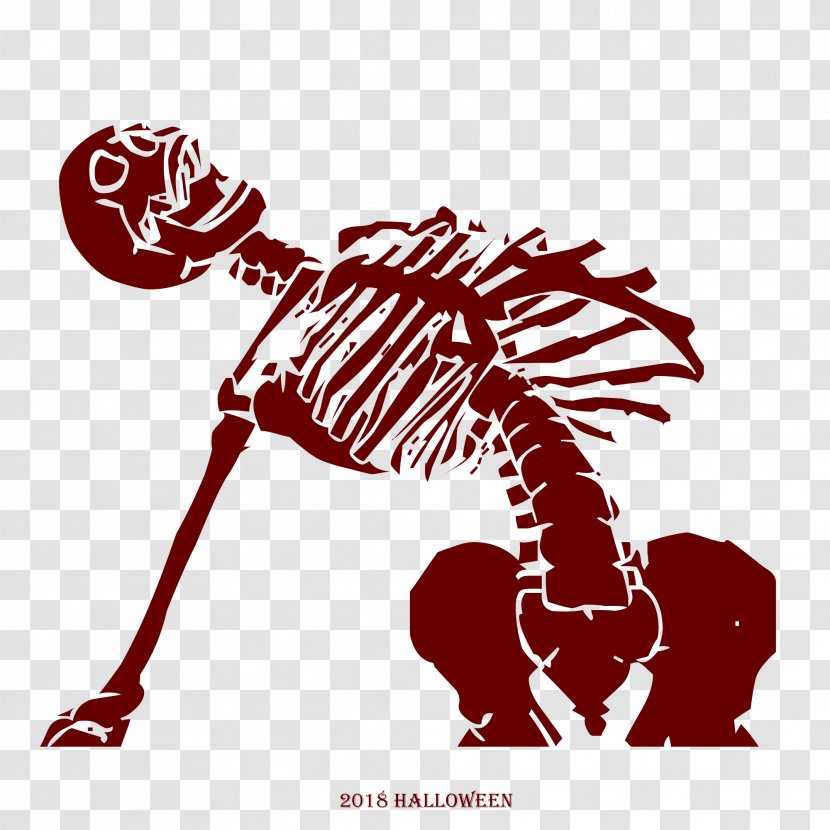 Halloween 2018 Spooky Scary Skeletons. - Art - Organism Transparent PNG