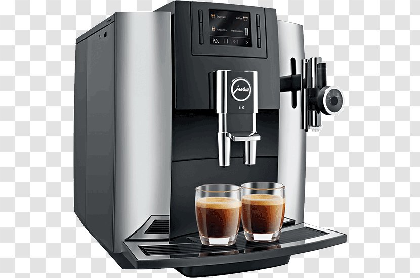 Coffee Espresso Cappuccino Cafe Jura E8 Transparent PNG