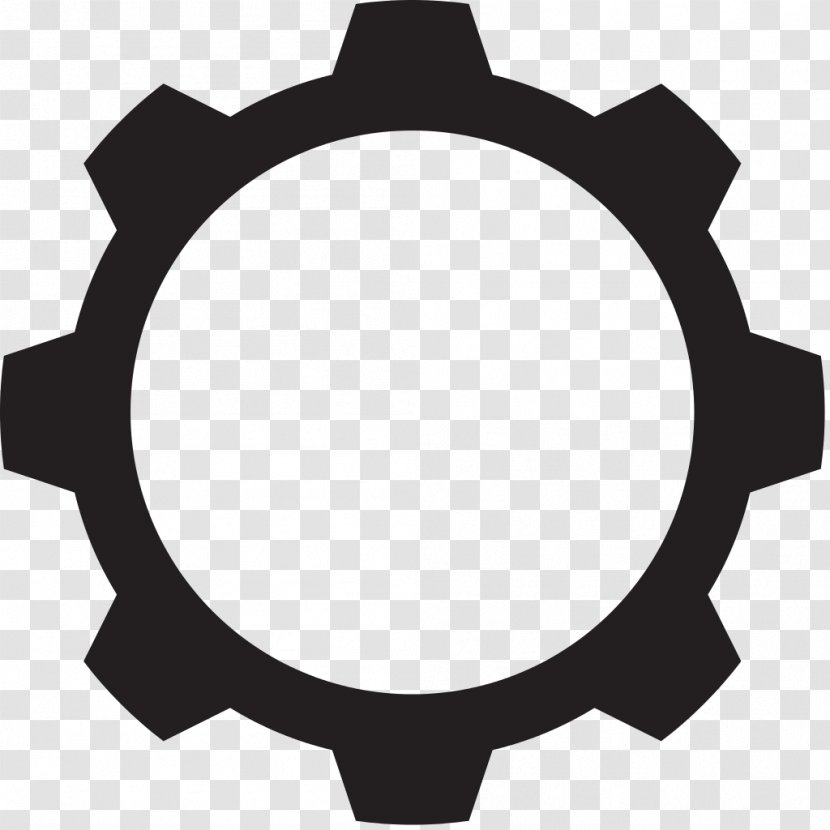 Gear Clip Art - Black - Gears Transparent PNG