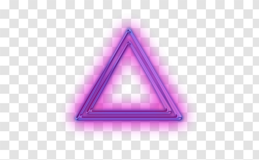 Purple Triangle - Firstperson View Transparent PNG