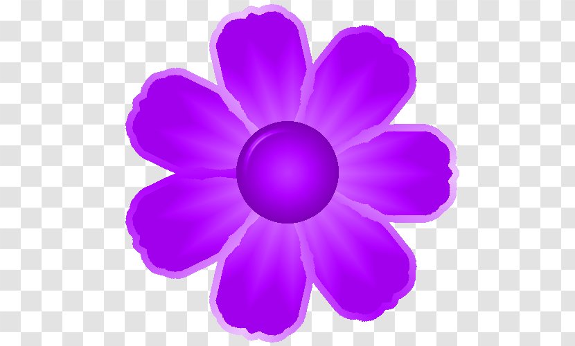 Violet Purple Petal Pink Flower - Wildflower Magenta Transparent PNG