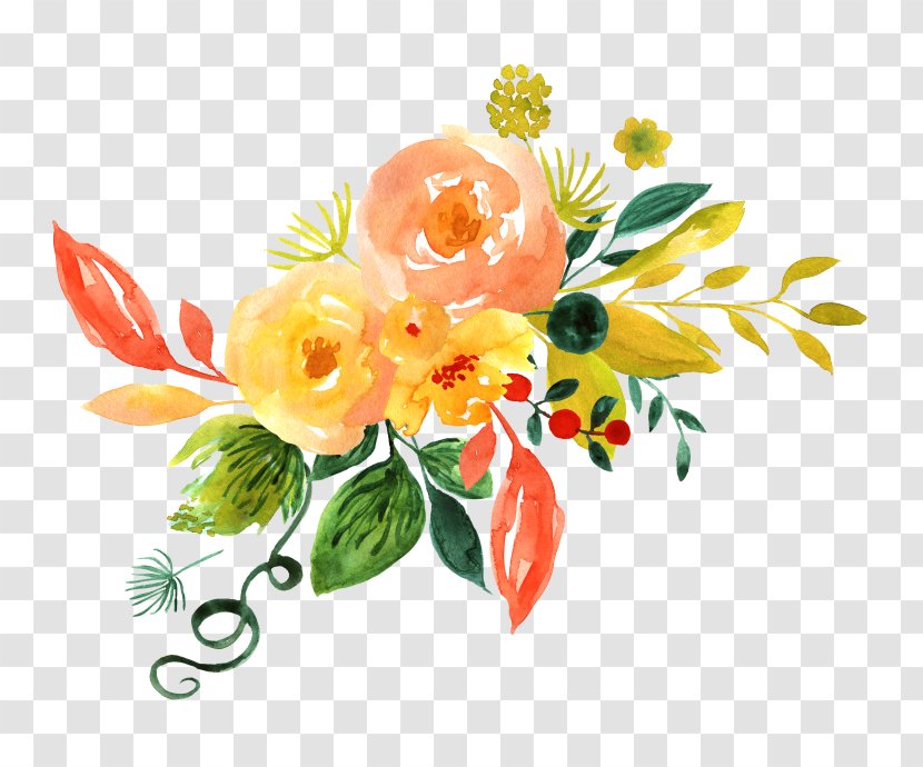 Watercolor Painting Floral Design Adobe Illustrator Clip Art - Rgb Color Model - Hand Painted Flower Decoration Pattern Transparent PNG