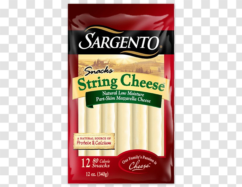 String Cheese Sargento Mozzarella Milk - Sticks Transparent PNG