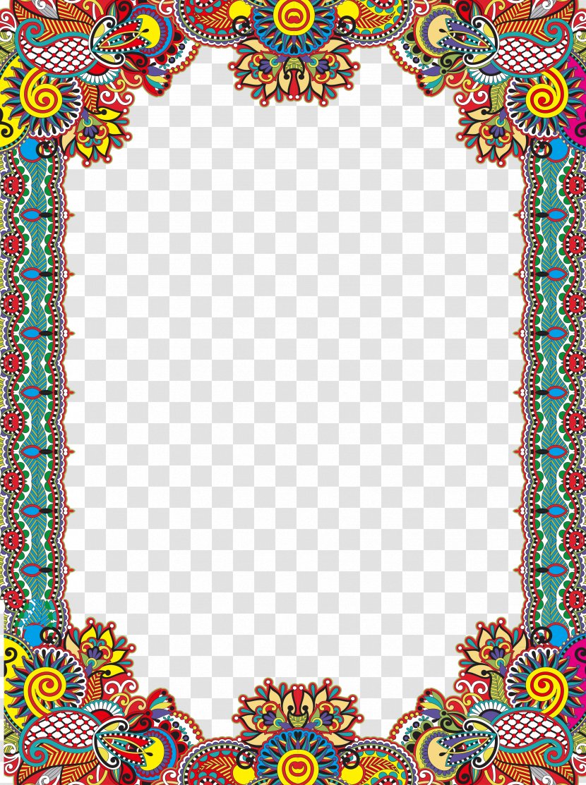 Visual Arts Pattern - Textile - China Wind Frame Transparent PNG