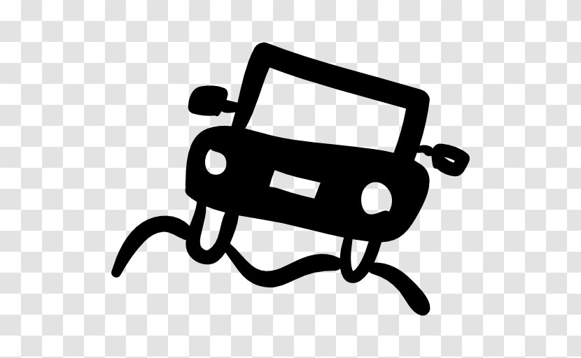 Drawing - Black And White - Jeep Icon Transparent PNG