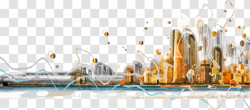 City Panorama Photography Royalty-free - Vector Creative Seaside Transparent PNG