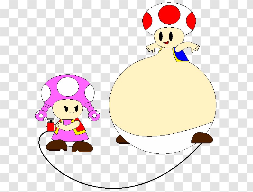 Toad Mario Bowser Princess Peach Inflation - Flower Transparent PNG