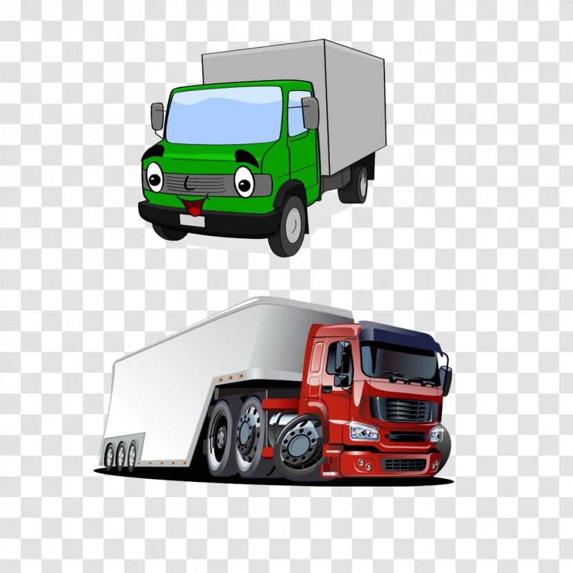 Vector Graphics Semi-trailer Truck Stock Illustration - Comics - Delivery Transparent PNG