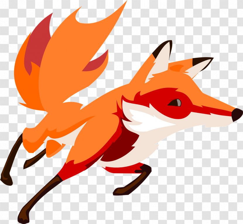 Clip Art - Dog Like Mammal - Fox Cartoon Transparent PNG