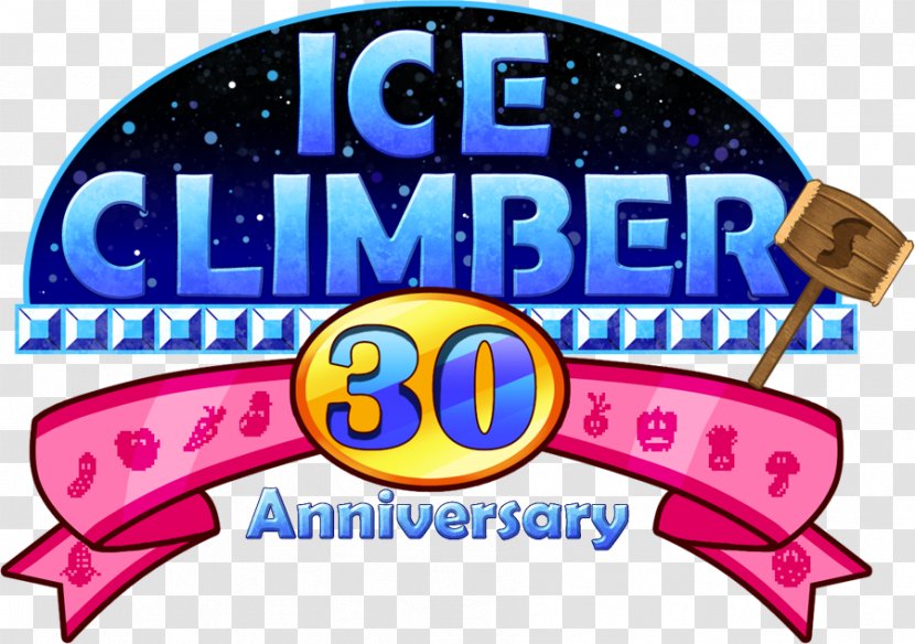 Ice Climber Super Smash Bros. For Nintendo 3DS And Wii U Entertainment System Anniversary - Logo - Climbing Transparent PNG