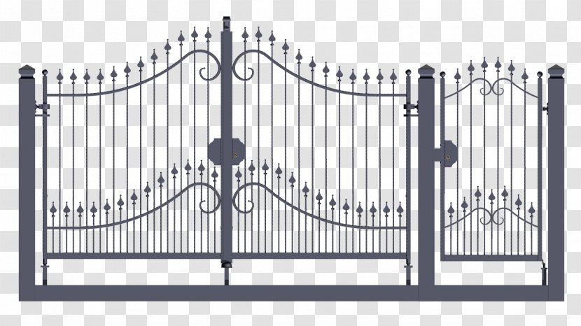 Gate FAAC Door Wrought Iron Inferriata - Home Fencing Transparent PNG