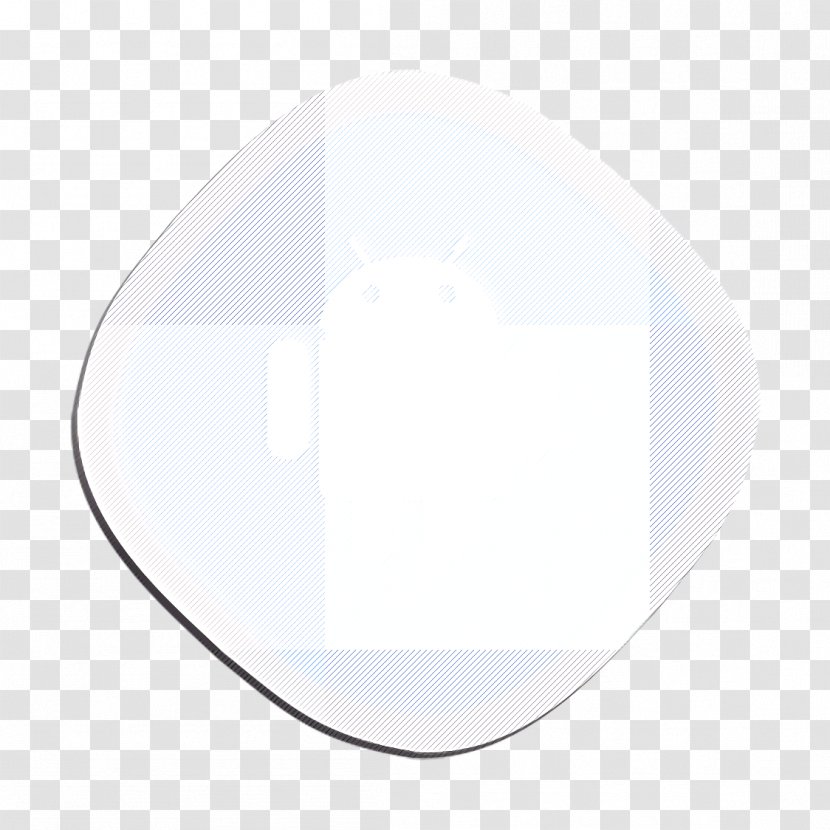 Android Icon Device Mobile - White - Label Logo Transparent PNG