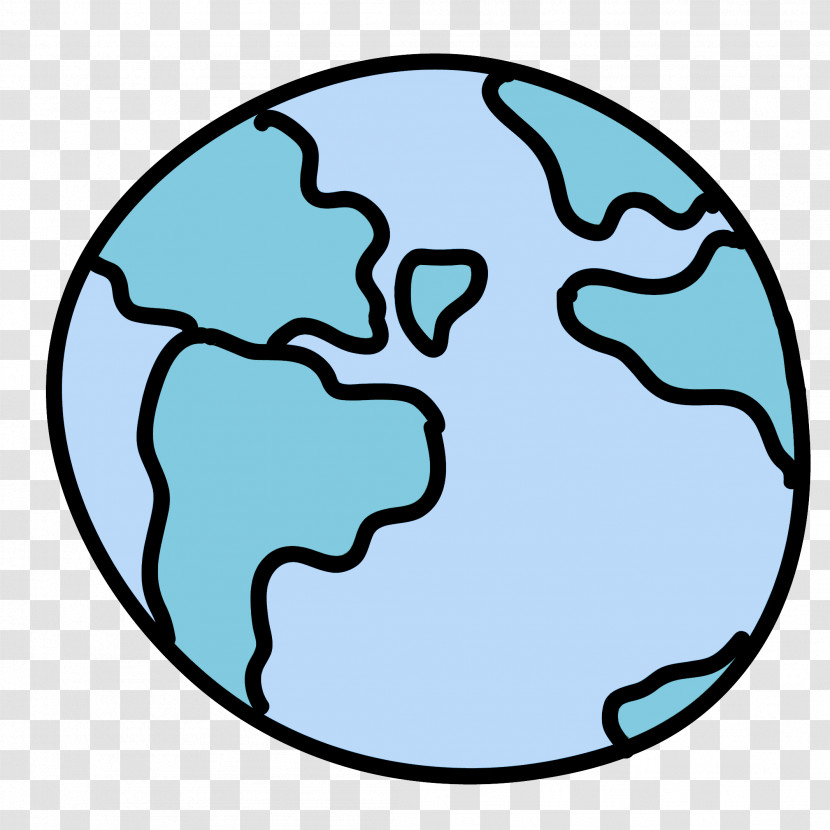 World Circle Line Art Earth Transparent PNG