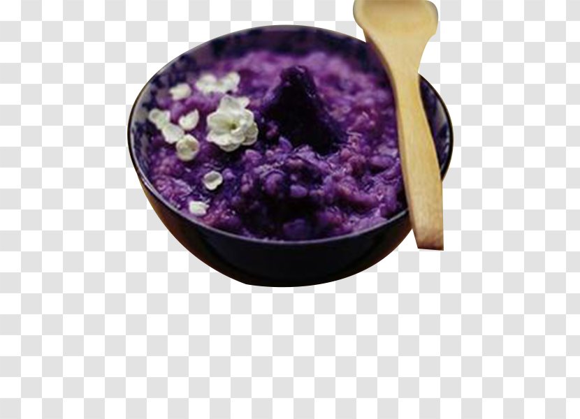 Congee Shengjian Mantou Sweet Potato Eating Food - Purple Porridge Transparent PNG