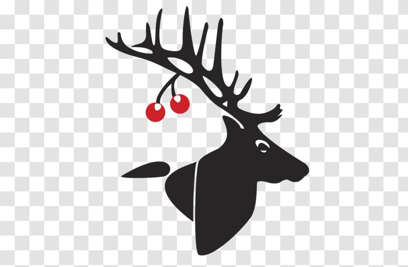 Reindeer Illustration Graphic Design Elk - Leaf Transparent PNG