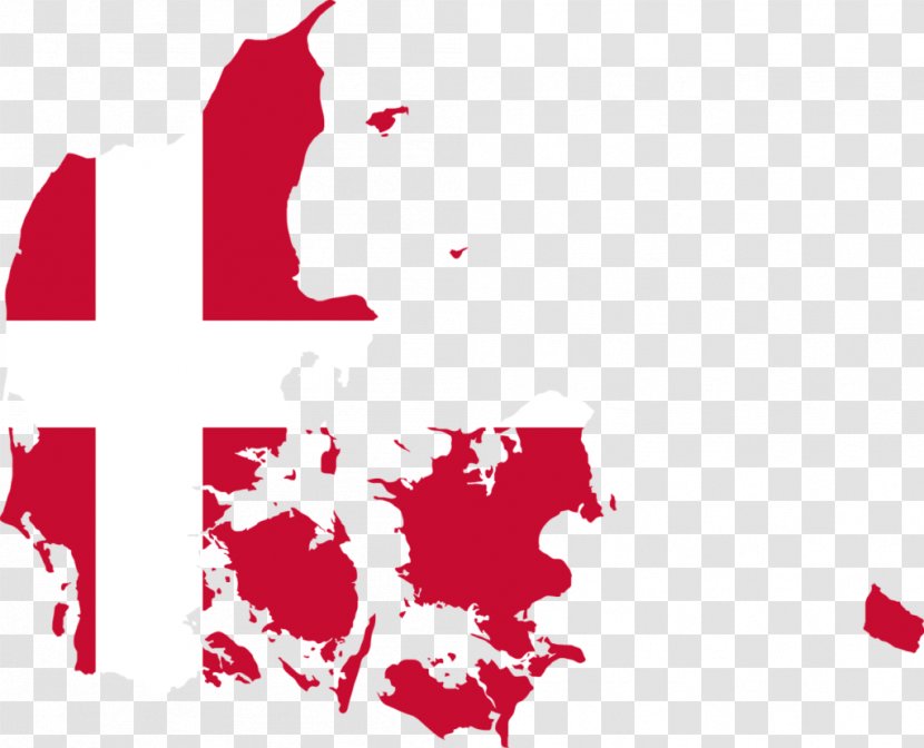 Vector Map Royalty-free Flag Of Denmark - Point Transparent PNG