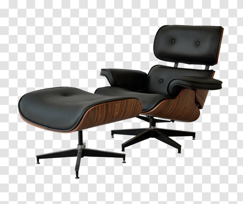 Eames Lounge Chair Wood Charles And Ray Foot Rests - Comfort Transparent PNG