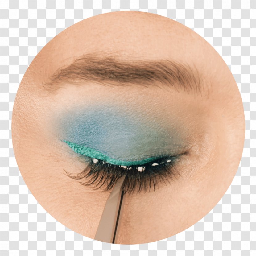 Eyelash Extensions Eyebrow Eye Shadow - Turquoise - False Eyelashes Transparent PNG