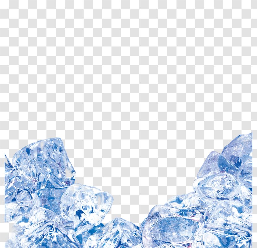 Ice Cream Blue Cube Transparent PNG