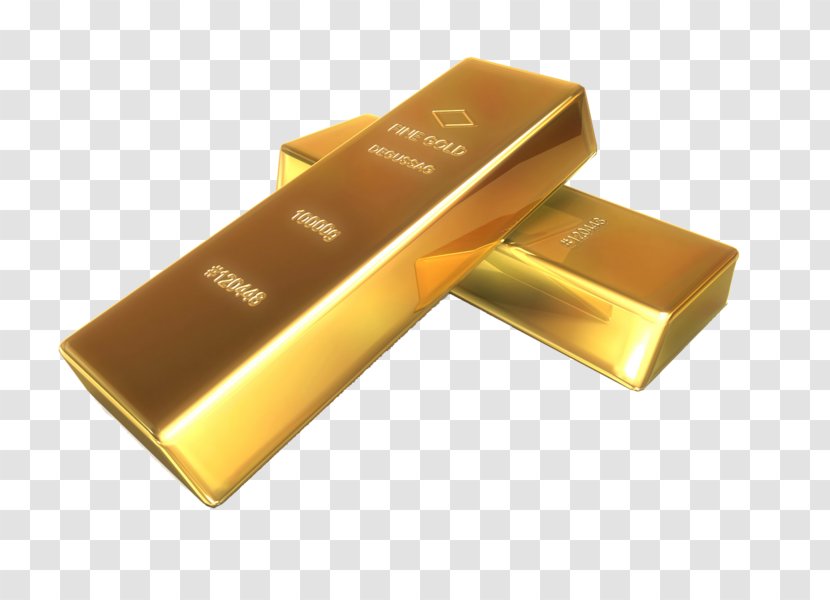 Gold Bar As An Investment Metal Material Transparent PNG