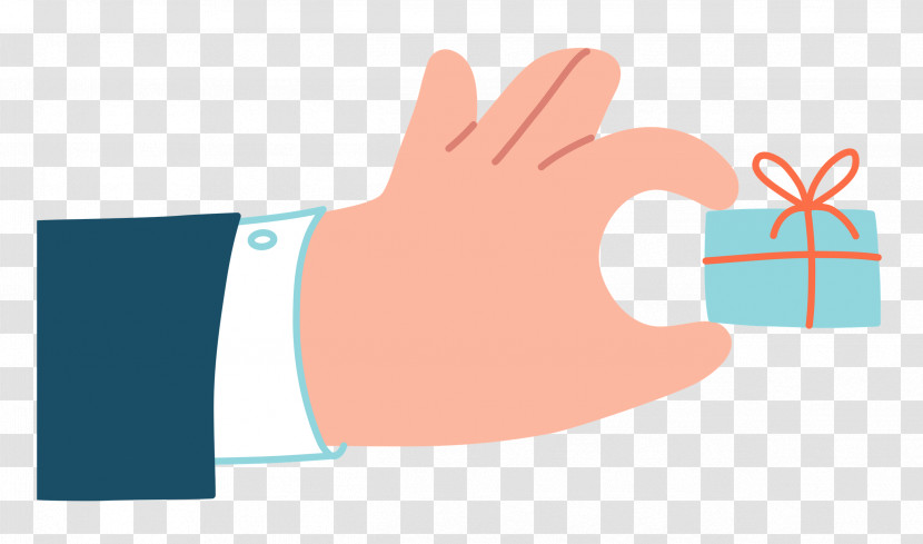 Hand Pinching Present Hand Gift Transparent PNG