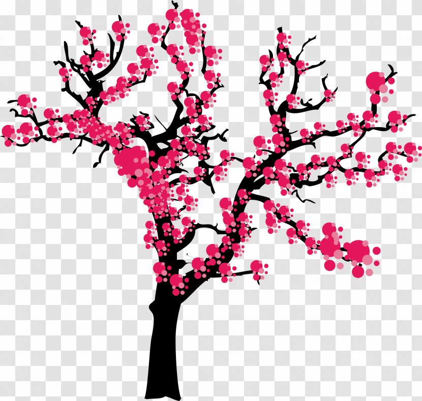 Japan United States Cherry Blossom - Zazzle - Plum Tree Vector Transparent PNG