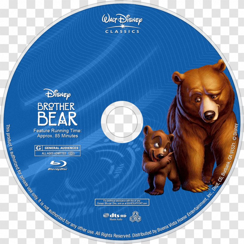 Brother Bear Kenai Denahi Rutt - Dvd Transparent PNG