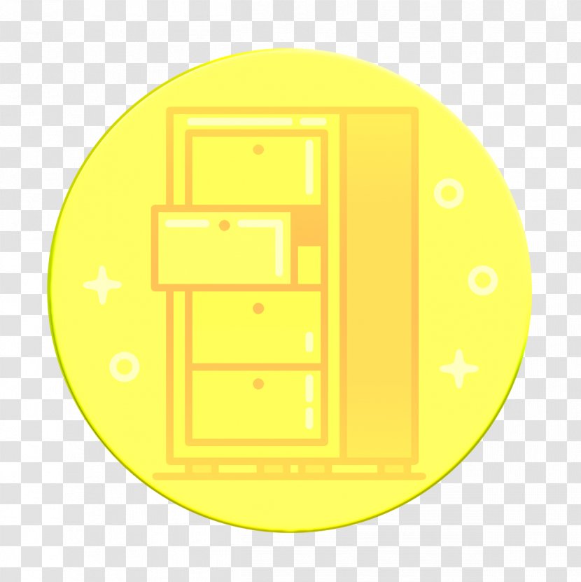 Archive Icon Chest Drawer - Furniture - Rectangle Yellow Transparent PNG