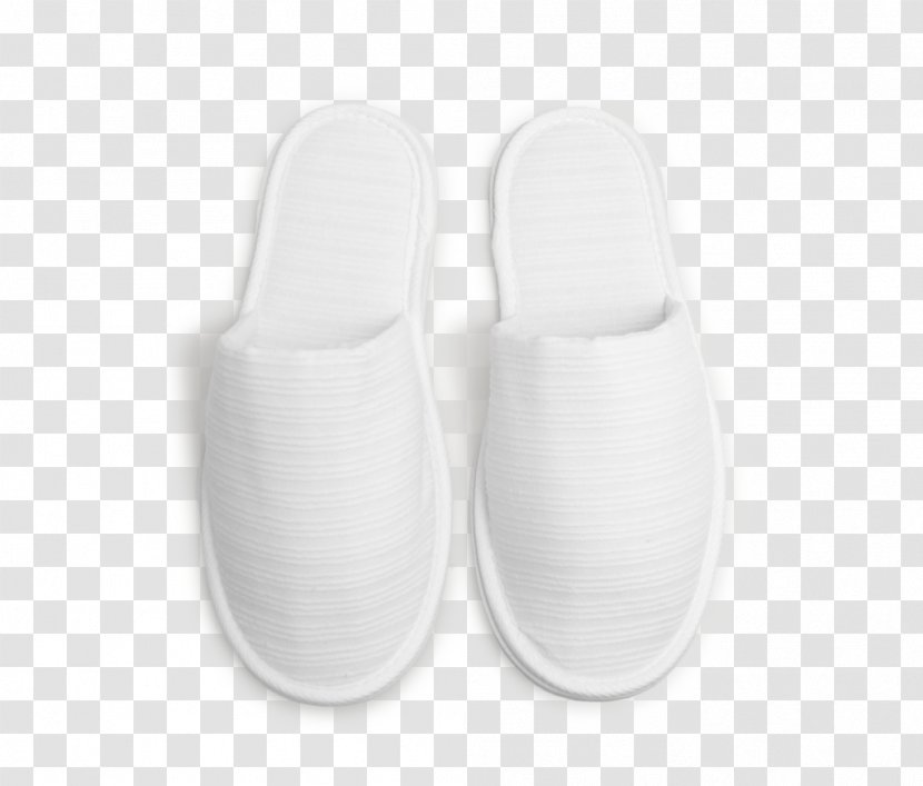 Slipper Shoe - White - Design Transparent PNG