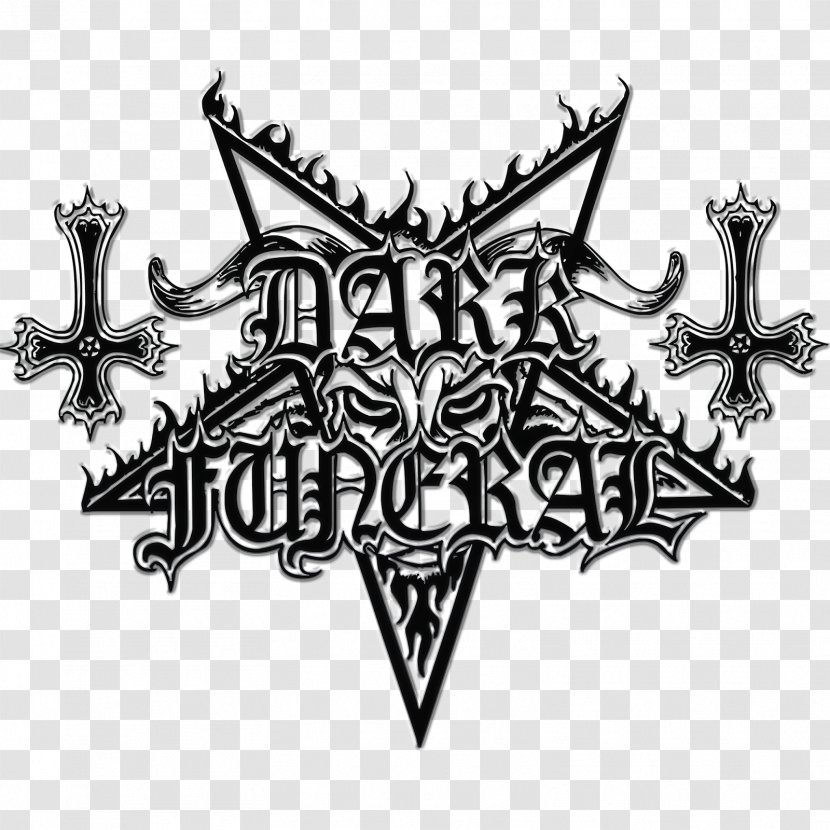 T-shirt Dark Funeral Logo Black Metal Where Shadows Forever Reign - Fictional Character Transparent PNG