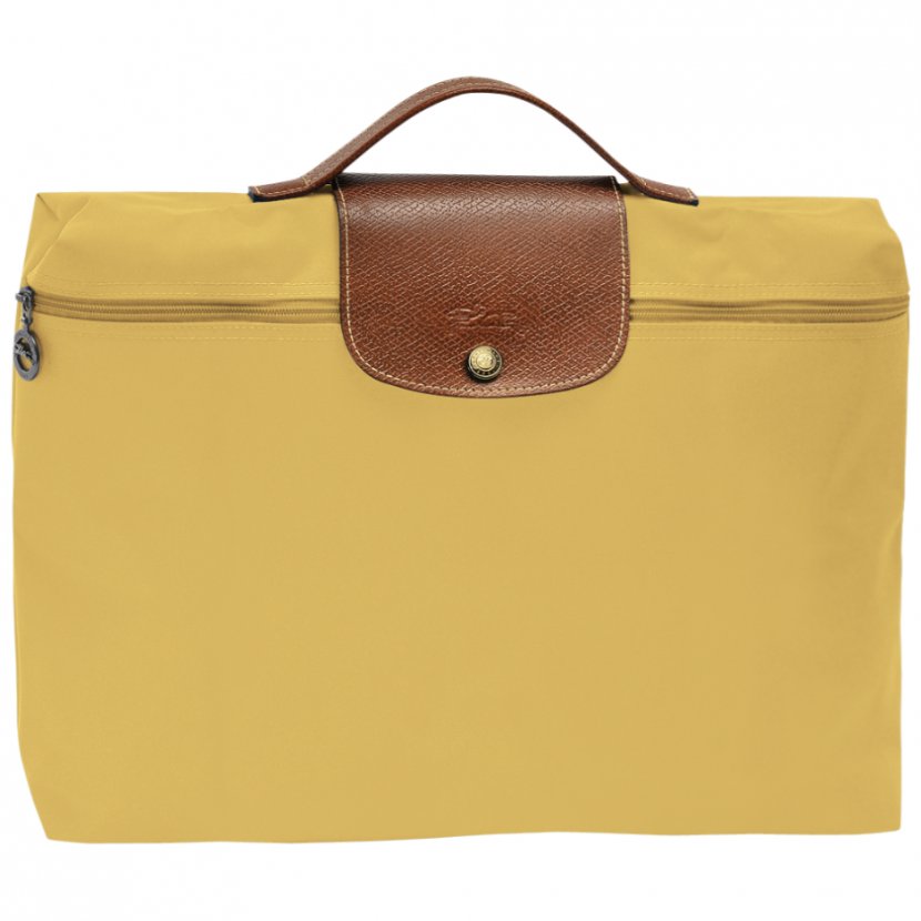 Longchamp Briefcase Pliage Handbag - Yellow - Bag Transparent PNG