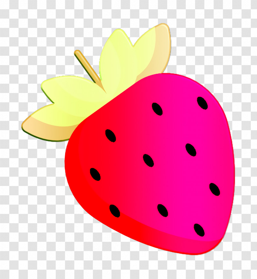 Food And Drink Icon Strawberry Icon Fruit Icon Transparent PNG