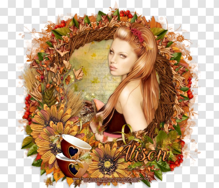 Floral Design Wreath Autumn Cut Flowers Transparent PNG