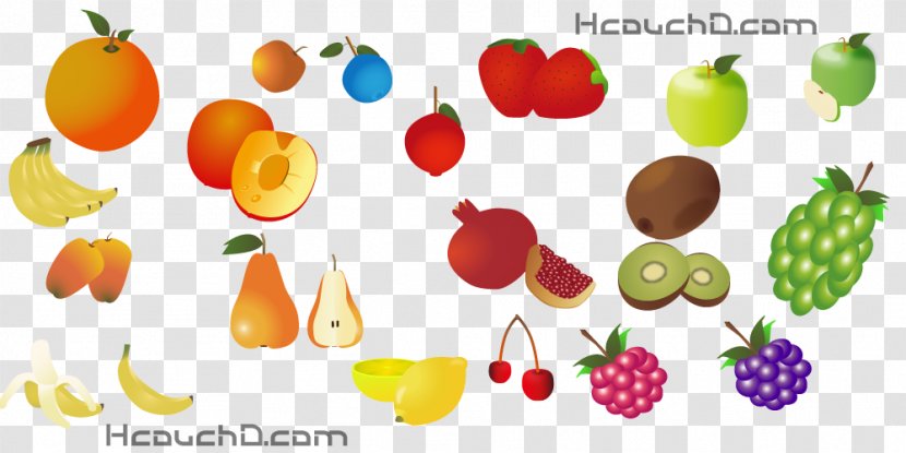 Fruit Food Cherry Pomegranate - Natural Foods - Kinds Vector Transparent PNG