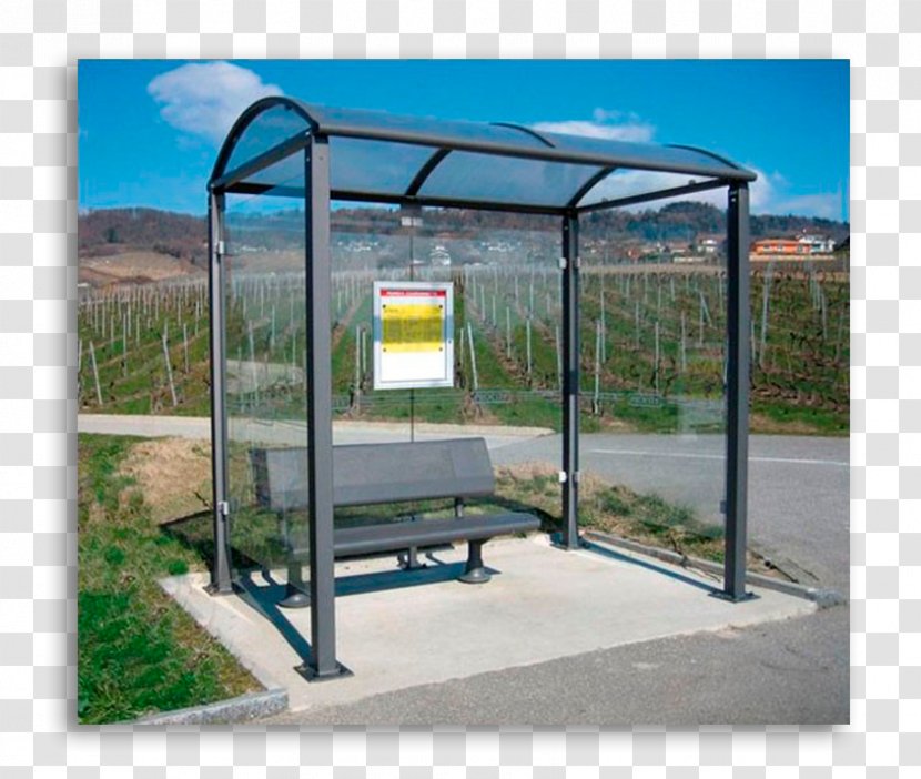 Bus Stop Abribus Street Furniture Shelter - Mobiliario Urbano Transparent PNG